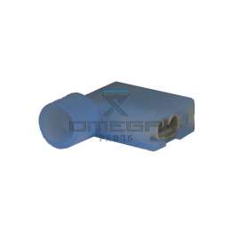 OMEGA 116410 Terminal faston - side way cable entry - blue