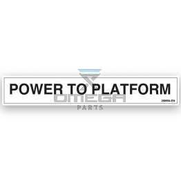 GMG 268554-EN GMG Decal power to platform EN