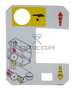 UpRight / Snorkel 502511-000 Upper control box decal TM12