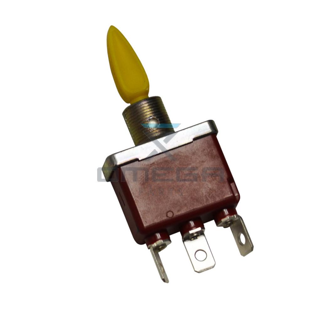 JLG 4360328S Toggle switch, yellow
3 pos - spring return center
Double pole
