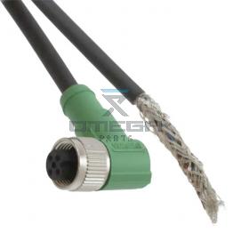 OMEGA 132770 Cable assembly - M12 connector - 4P - 90 degrees - 5 mtr