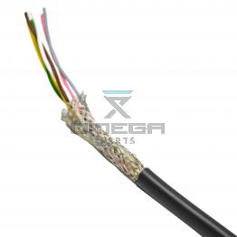 OMEGA 138544 6 core electric cable - Shielded - twisted - colour coded - price per meter