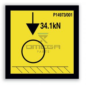 NiftyLift P14973 decal - Point load
