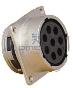 OMEGA 192812 Receptacle housing - panel - size 18 - 8 pole