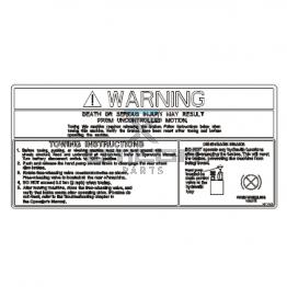 UpRight / Snorkel 0371923 Decal towing instructions