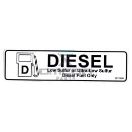 UpRight / Snorkel 0071926 decal diesel fuel