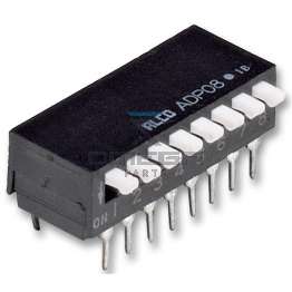 OMEGA 193520 Dip Switch - 6 pos - piano
