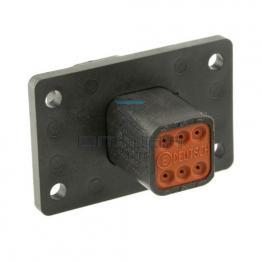 OMEGA 198028 Receptacle dt 6 way with flange
