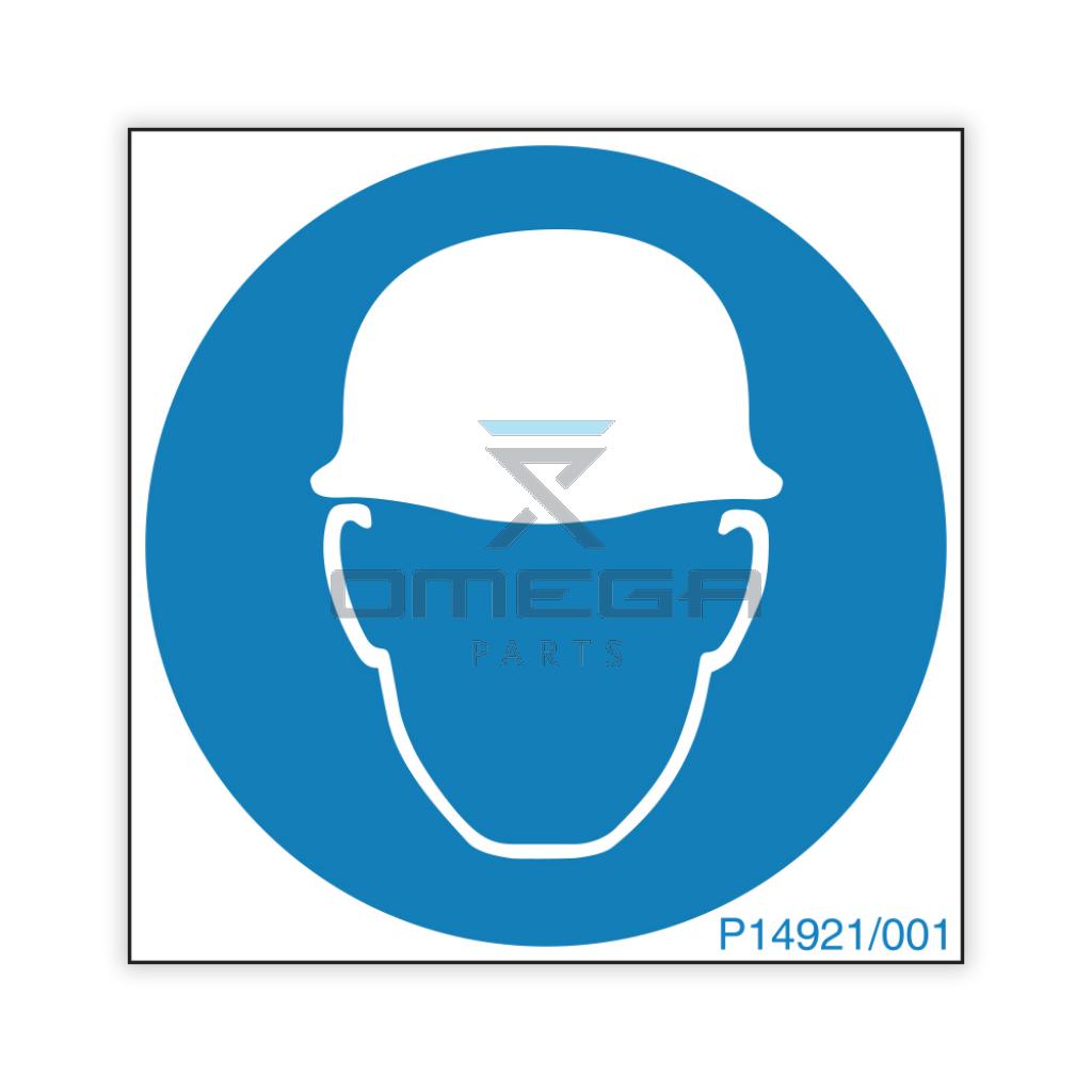 NiftyLift P14921 Decal - hard hat