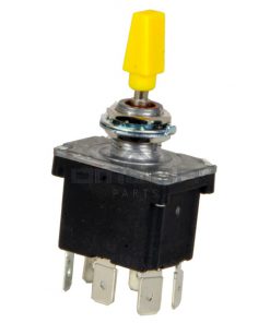 JLG 4360314 Toggle switch - with yellow level. 3 positions - Spring return to center. DPDT