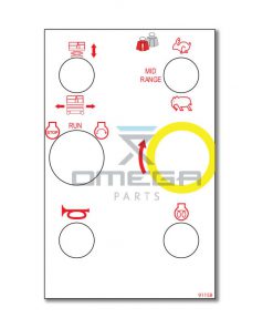 MEC Aerial Work Platforms 91158EURO Decal upper control 