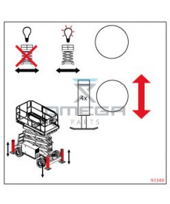 MEC Aerial Work Platforms 91349EURO Decal outriggers