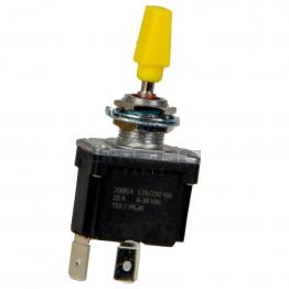 JLG 4360336S Toggle switch - with yellow level. 2 positions - all fixed. SPST