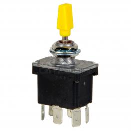 JLG 4360331S Toggle switch - with yellow level. 3 positions - all fixed. DPDT