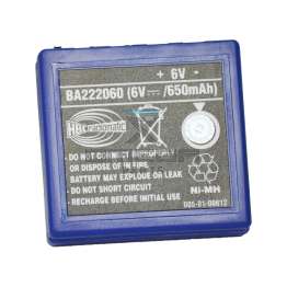 HBC Radiomatic FUB3A Battery FuB 3A / NiMh 6V / 650mAh | blue 