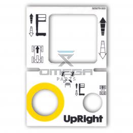 UpRight / Snorkel 505078-000 Decal - upper control box