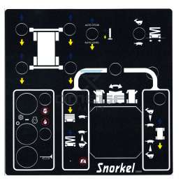 UpRight / Snorkel 12689 Decal uper controlbox