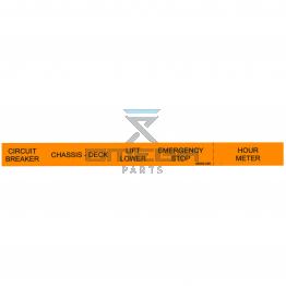 UpRight / Snorkel 066559-000 Decal - chassis control