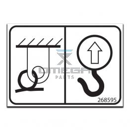 GMG 268595 Decal - lifting point - tie down