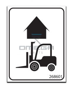 GMG 268601 Decal - fork lift here