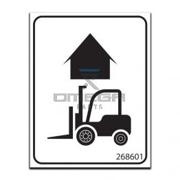 GMG 268601 Decal - fork lift here
