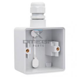 OMEGA 380308 Wall socket - housing only - 1 way