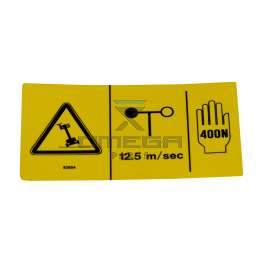 Genie Industries 82604 Decal - windspeed - manual force - tilt warning