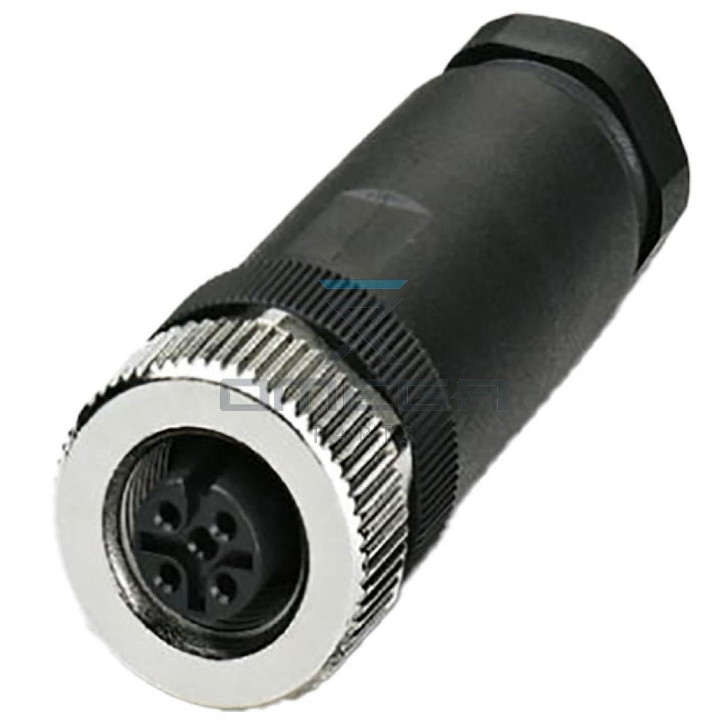 OMEGA 406214 M12 connector - 4way - inline - female - PG9