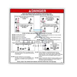 UpRight / Snorkel 12574 Decal safety checklist