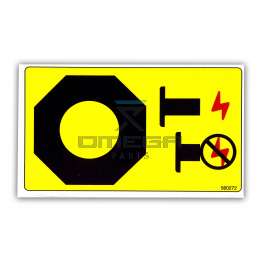UpRight / Snorkel 560272 Decal emergency stop