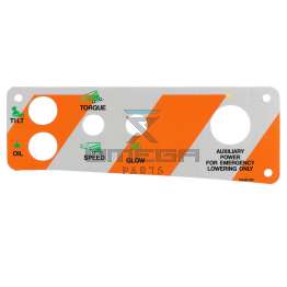 UpRight / Snorkel 104347-001 Decal upper control