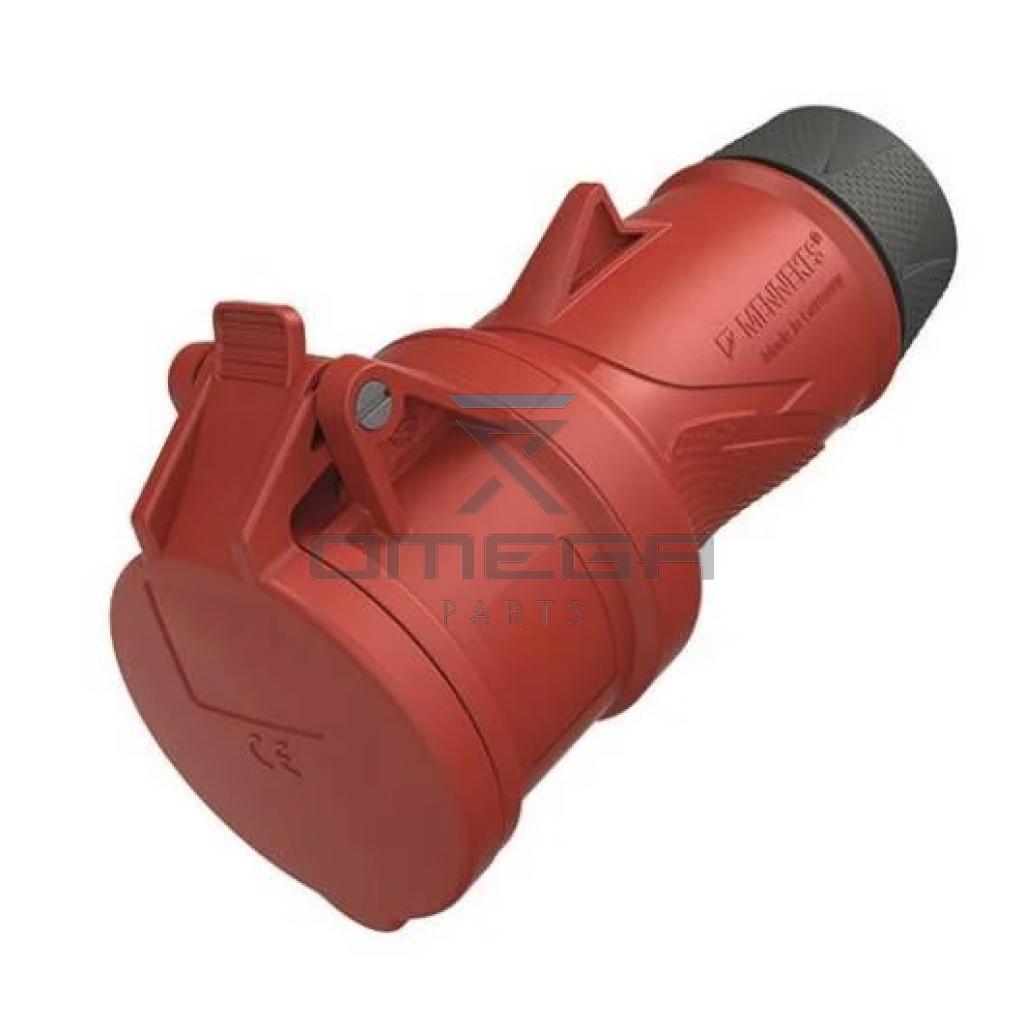 OMEGA 442624 Cable Mount 5P Industrial Power Socket - RED -  16A