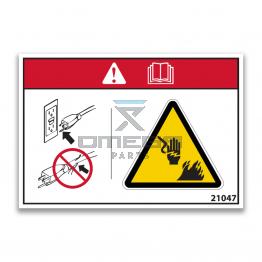 GMG 21047 Decal - Warning charger
