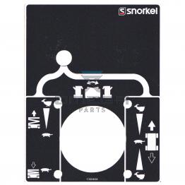 UpRight / Snorkel 1360404 Decal upper controls