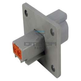 OMEGA 468704 Receptacle DT with flange 2 way
