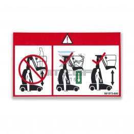 UpRight / Snorkel 501573-000 Decal - warning - stay away - MB-series
