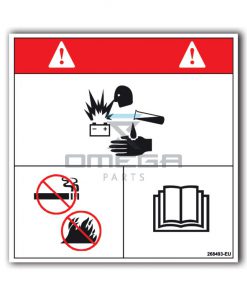 GMG 268493-EU Decal explosion/burn hazard EU