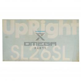 UpRight / Snorkel 510465-000 Decal - UpRight SL26