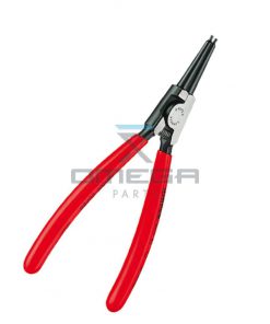 OMEGA 475720 Knipex 140 mm Chrome Vanadium Steel Circlip Pliers with Straight Tip, External, Range 3 -10 mm