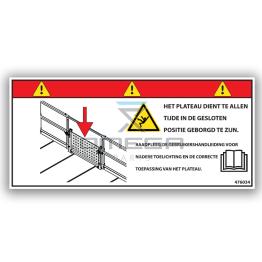 OMEGA 476034 Decal - loading deck