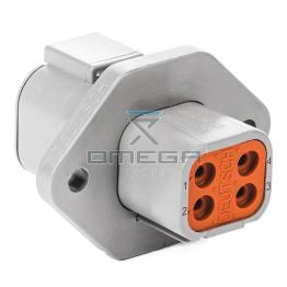 OMEGA 476108 Receptacle DTP 4 way with flange