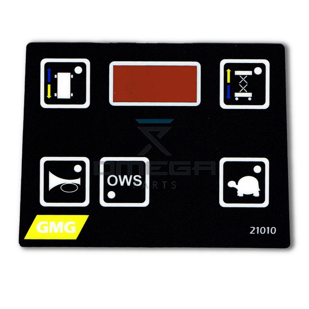 GMG 21010 Decal - control box - overlay