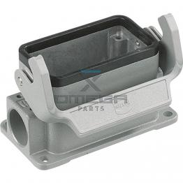 OMEGA 482726 Connector housing - for HAN HsB6 + A type insert - side way entry