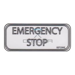 UpRight / Snorkel 0072545 Decal - E-stop