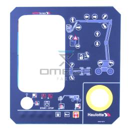Haulotte 4000416080 Decal / push button board - for lower control