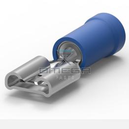 OMEGA 487634 Faston terminal BLUE 6,35 x 0,8 mm