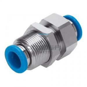 Festo QSS-8-F Bulkhead Tube-to-Tube Adaptor to Push In 8 mm to Push In 8 mm