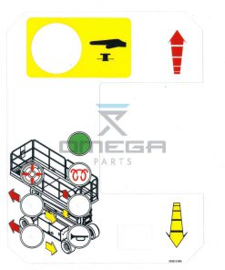 UpRight / Snorkel 505570-000 Decal, upper control 