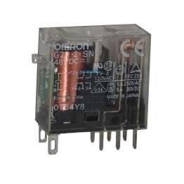 OMEGA 610118 Omron relay - double contacts - 48Vdc