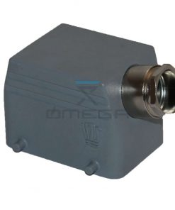 OMEGA 610658 connector housing, hood, side entry, 32 pole 